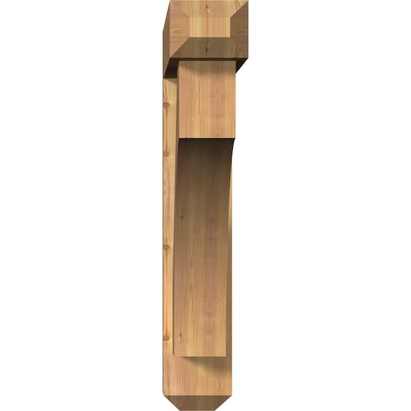 Westlake Craftsman Smooth Bracket W/ Offset Brace, Western Red Cedar, 7 1/2W X 42D X 42H